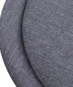 vidaXL Dining Chairs 2 pcs Light Grey Fabric