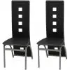 vidaXL Dining Chairs 2 pcs Black Faux Leather