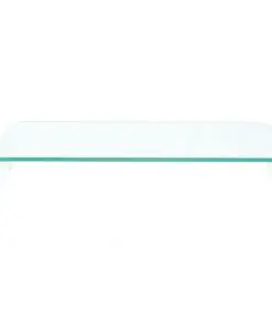 vidaXL TV Stand/Monitor Riser Glass Clear 80x30x13 cm