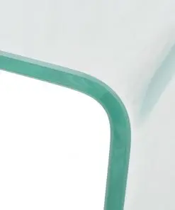 vidaXL Coffee Table Tempered Glass 49.5x50x45 cm Clear