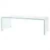 vidaXL Coffee Table Tempered Glass 100x48x33 cm Clear vidaXL Coffee Table Tempered Glass 100x48x33 cm Clear