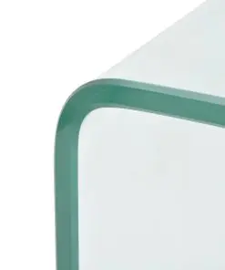 vidaXL Coffee Table Tempered Glass 100x48x33 cm Clear