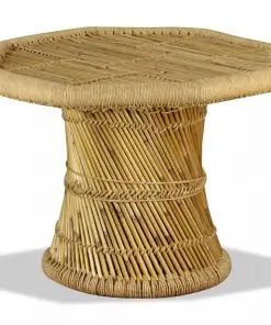 vidaXL Coffee Table Bamboo Octagon 60x60x45 cm