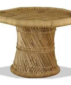 vidaXL Coffee Table Bamboo Octagon 60x60x45 cm