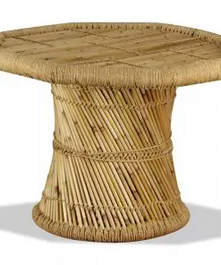 vidaXL Coffee Table Bamboo Octagon 60x60x45 cm