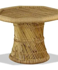 vidaXL Coffee Table Bamboo Octagon 60x60x45 cm