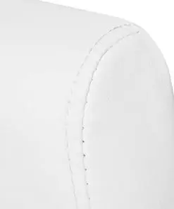 vidaXL TV Recliner Chair White Faux Leather