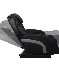 vidaXL Massage Chair Black Faux Leather