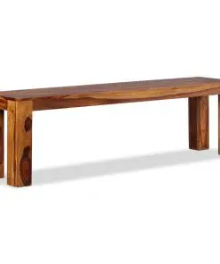 vidaXL Bench Solid Sheesham Wood 160x35x45 cm