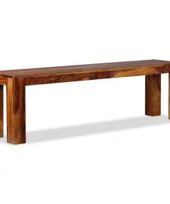 vidaXL Bench Solid Sheesham Wood 160x35x45 cm
