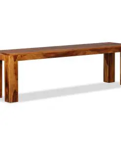 vidaXL Bench Solid Sheesham Wood 160x35x45 cm