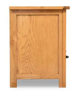 vidaXL TV Cabinet 90x35x48 cm Solid Oak Wood