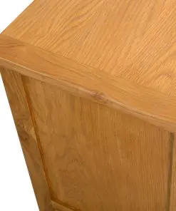 vidaXL TV Cabinet 90x35x48 cm Solid Oak Wood