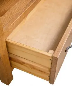 vidaXL TV Cabinet 90x35x48 cm Solid Oak Wood