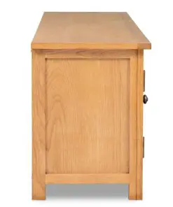 vidaXL TV Cabinet 120x35x48 cm Solid Oak Wood