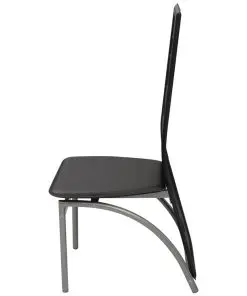 vidaXL Dining Chairs 6 pcs Black Faux Leather