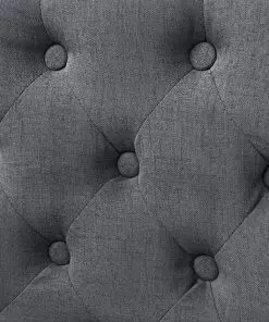 vidaXL Dining Chairs 4 pcs Dark Grey Fabric