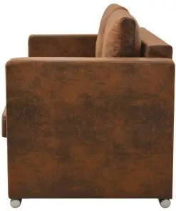 vidaXL 2-Seater Sofa 137x73x82 cm Artificial Suede Leather