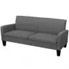 vidaXL 3-Seater Sofa 180x65x76 cm Dark Grey