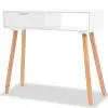 vidaXL Console Table Solid Pinewood 80x30x72 cm White vidaXL Console Table Solid Pinewood 80x30x72 cm White