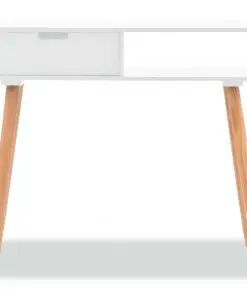 vidaXL Console Table Solid Pinewood 80x30x72 cm White