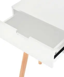 vidaXL Console Table Solid Pinewood 80x30x72 cm White