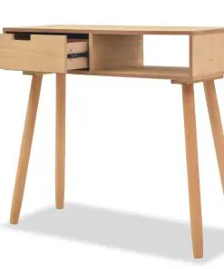 vidaXL Console Table Solid Pinewood 80x30x72 cm Brown