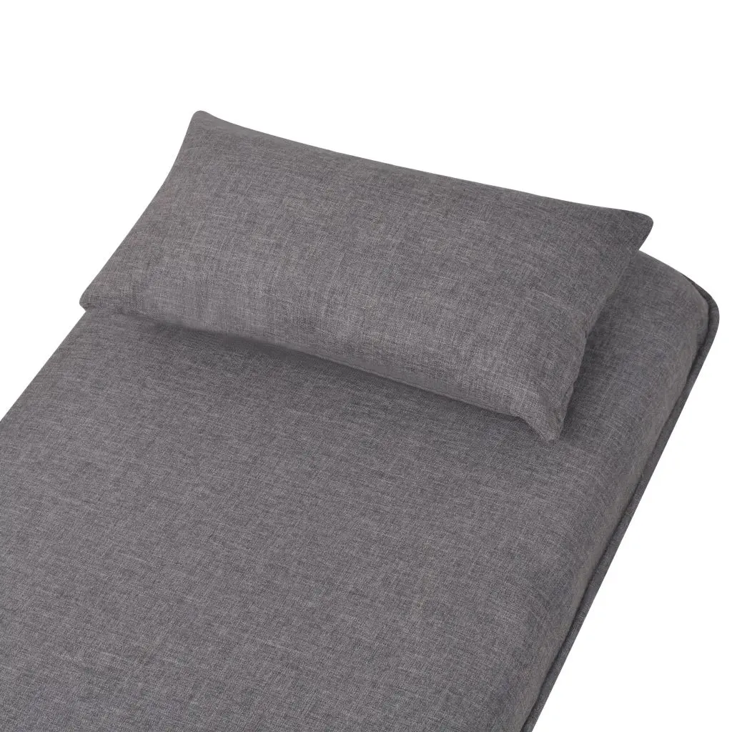 vidaXL Swivel Chair and Sofa Bed Dark Grey Fabric