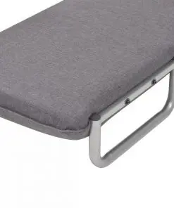 vidaXL Swivel Chair and Sofa Bed Dark Grey Fabric