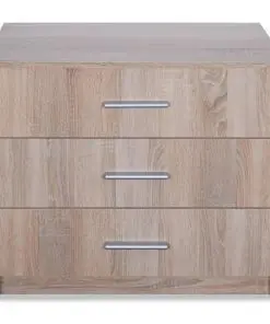 vidaXL Chest of Drawers Chipboard 71x35x69 cm Oak