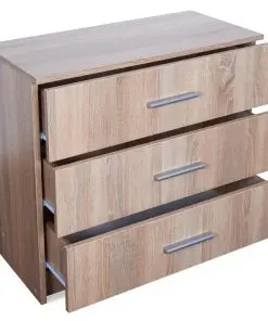 vidaXL Chest of Drawers Chipboard 71x35x69 cm Oak