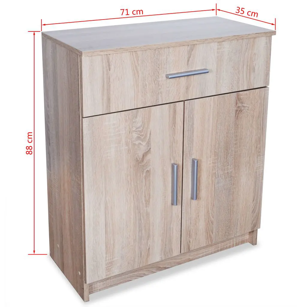 vidaXL Sideboard Chipboard 71x35x88 cm Oak