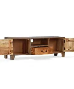 vidaXL TV Cabinet Solid Wood Vintage 118x30x40 cm
