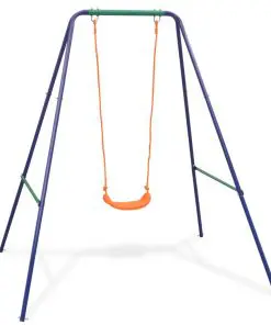 vidaXL 2-in-1 Single Swing and Toddler Swing Orange