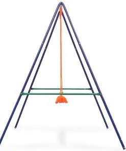 vidaXL 2-in-1 Single Swing and Toddler Swing Orange