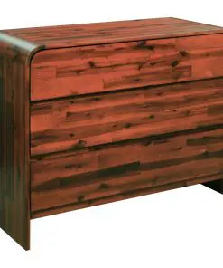 vidaXL Chest of Drawers Solid Acacia Wood 90x37x75 cm