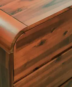 vidaXL Chest of Drawers Solid Acacia Wood 90x37x75 cm