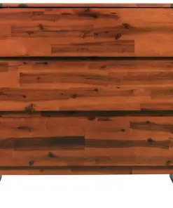 vidaXL Chest of Drawers Solid Acacia Wood 90x37x75 cm
