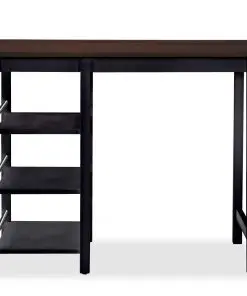 vidaXL Bar Set 3 Pieces MDF Black
