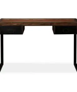 vidaXL Desk with 2 Drawers Solid Reclaimed Wood 120x50x76 cm