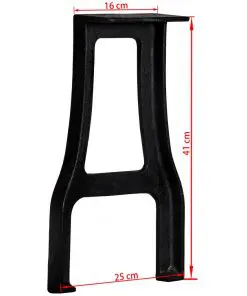 vidaXL Bench Legs 2 pcs A-Frame Cast Iron
