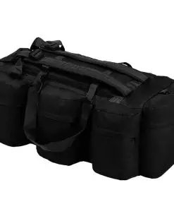 vidaXL 3-in-1 Army-Style Duffel Bag 120 L Black