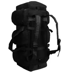 vidaXL 3-in-1 Army-Style Duffel Bag 120 L Black