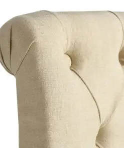 vidaXL Dining Chairs 4 pcs Cream Fabric