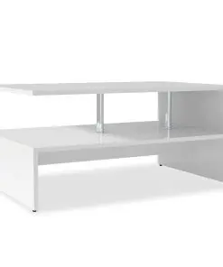 vidaXL Coffee Table Chipboard 90x59x42 cm White