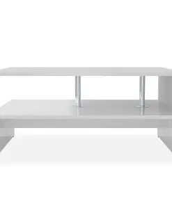vidaXL Coffee Table Chipboard 90x59x42 cm White
