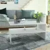 vidaXL Coffee Table Chipboard 90x59x42 cm White