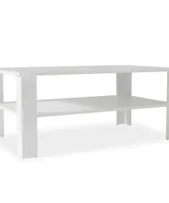 vidaXL Coffee Table Chipboard 100x59x42 cm White