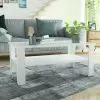 vidaXL Coffee Table Chipboard 100x59x42 cm White