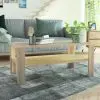 vidaXL Coffee Table Chipboard 100x59x42 cm Oak vidaXL Coffee Table Chipboard 100x59x42 cm Oak